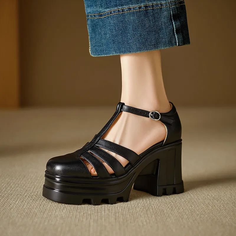 YIKEFEI Roman Sandals Women's-1