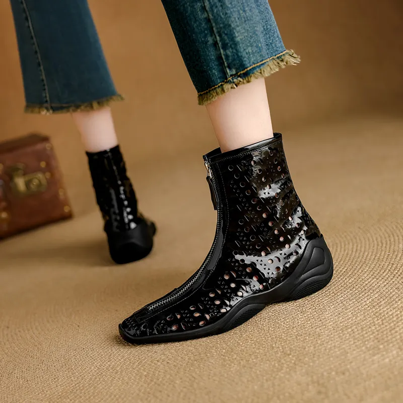 YIKEFEI Ankle Boots Women's-1