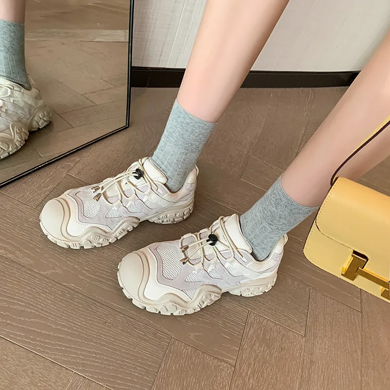 YIKEFEI Low-Top Chunky Sneakers Women's-4