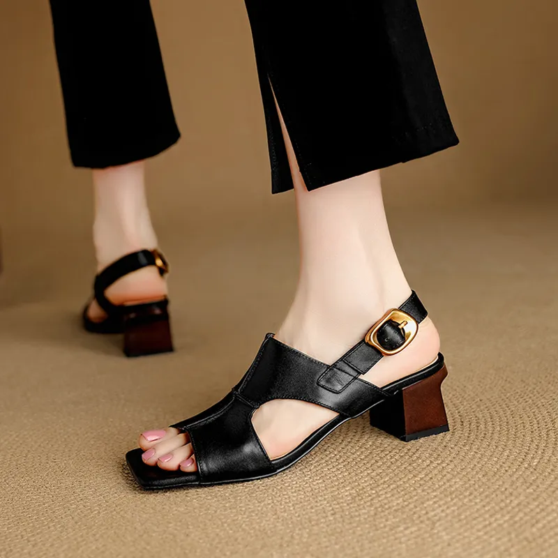 YIKEFEI One Strap Sandals Women's-1