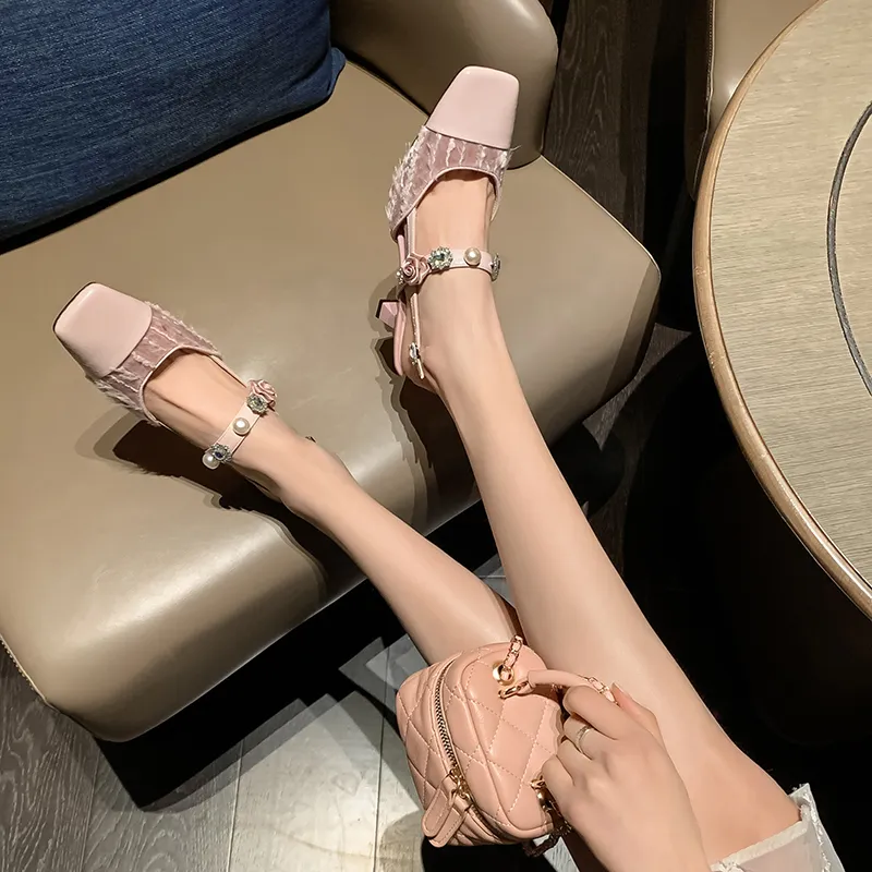 YIKEFEI Slim Heel High Heels Women's-8