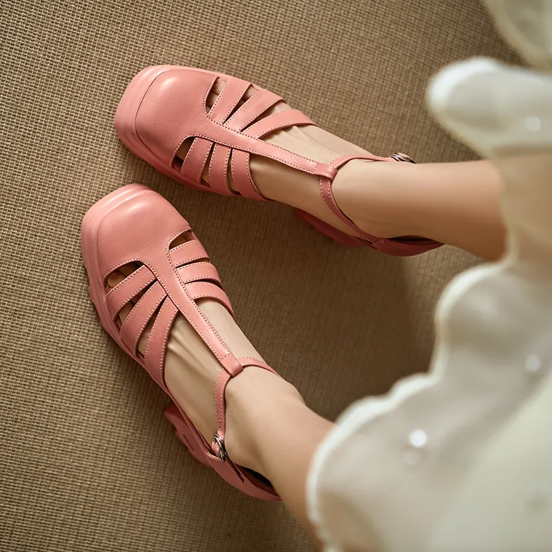 YIKEFEI Roman Sandals Women's-14