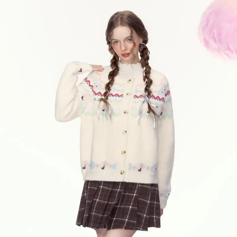 AYF Sweaters Women's White-6