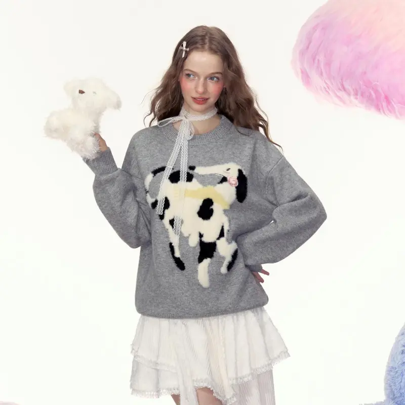AYF Sweaters Women's Light Gray-6