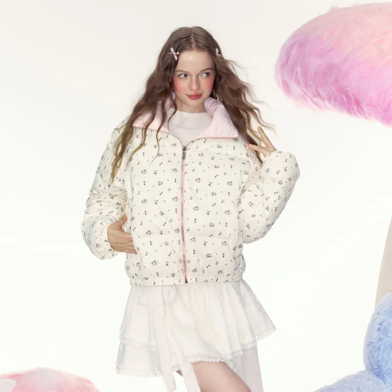 AYF Puffer Jackets Women's Pink-5