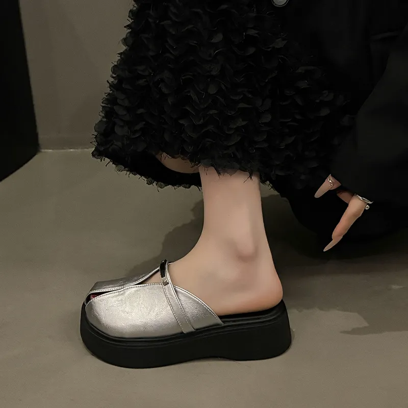 CHILI Quiet Abrasion Resistant Slip Resistant Closed Toe Slippers Women's-3