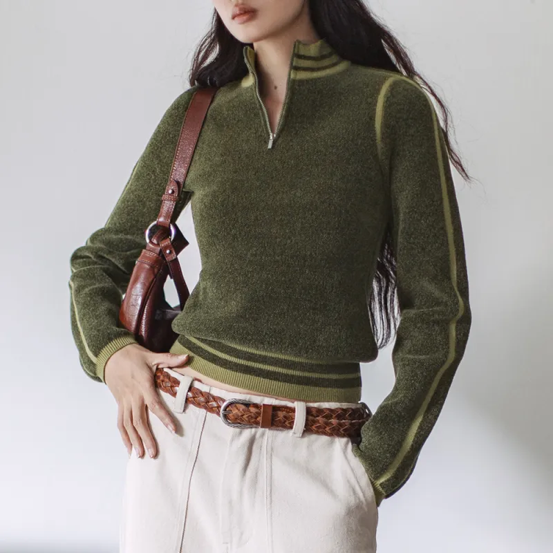 MADEN Sweater Women's Dark Green-5