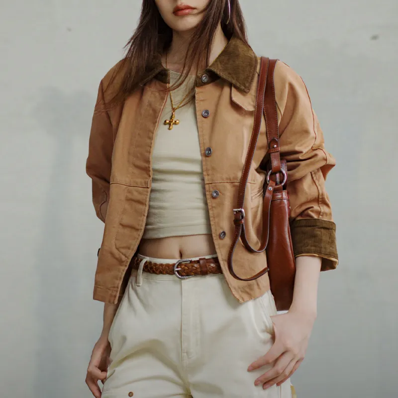 MADEN Jackets & Coats Women's Khaki-3