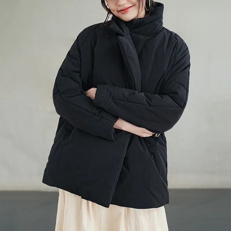 MADEN Puffer Jacket Women's Ink Black-3