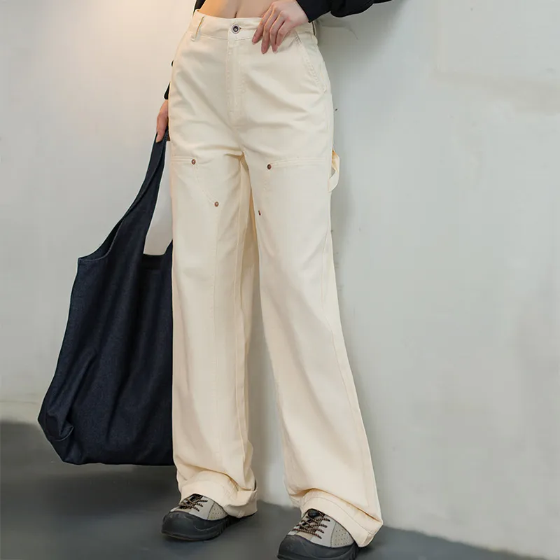 MADEN Cargo Pants Women's White Shell Color-6