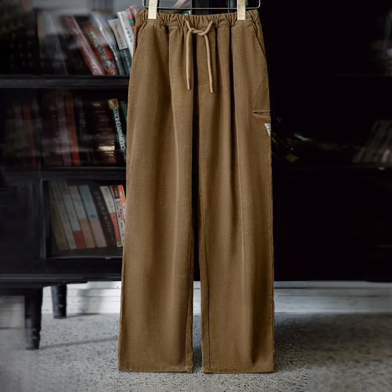 MADEN Casual Pants Women's Khaki-5