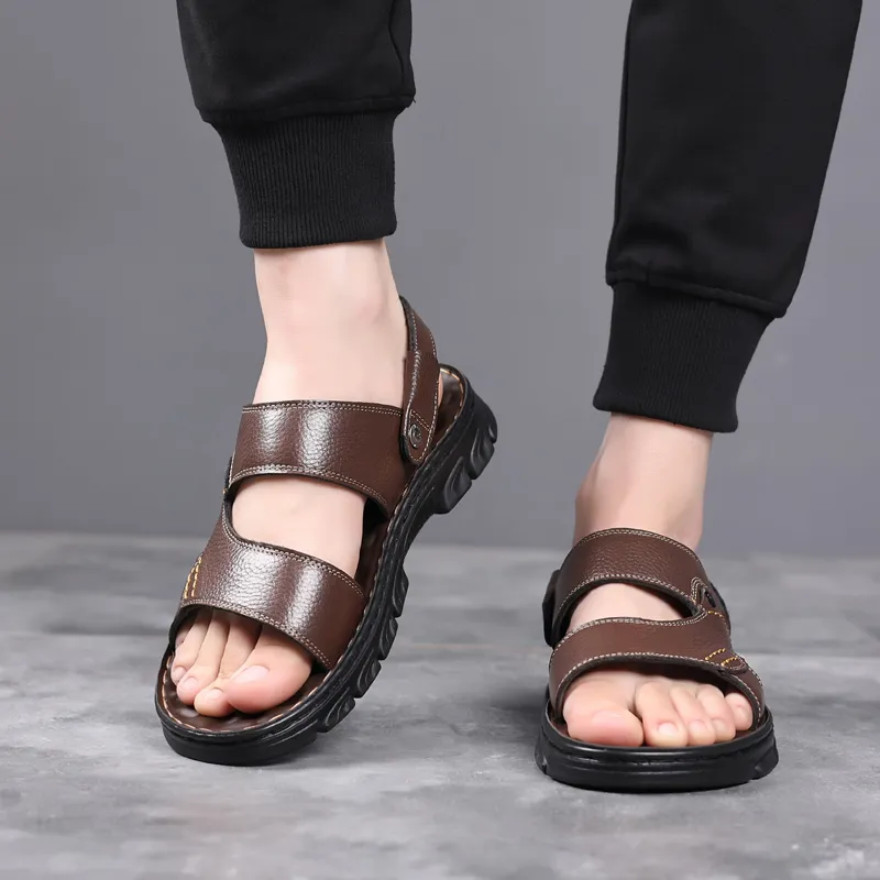 Sonno Beach Sandals Men Black/Brown-8