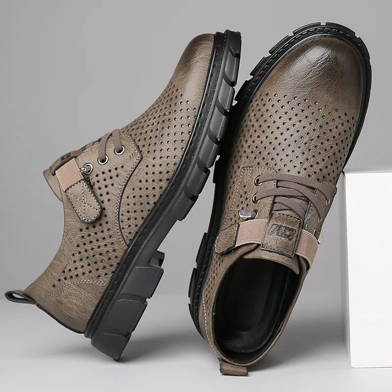 Sonno Men's Casual Shoes Men Low Top Black/Brown-8