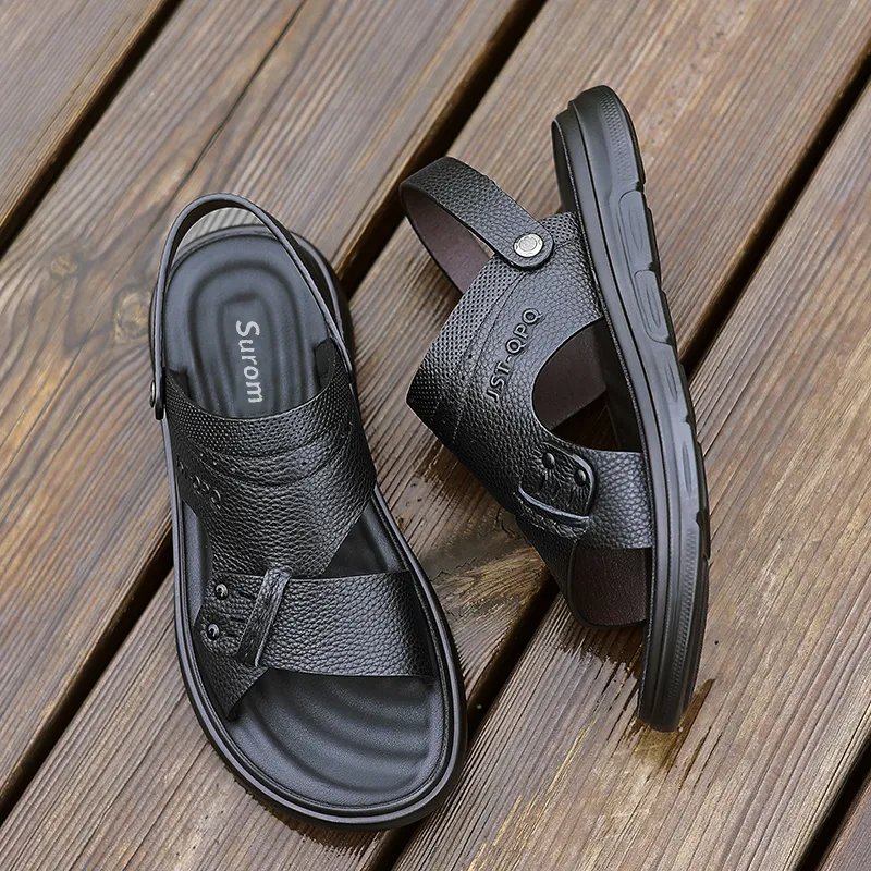 Sonno Beach Sandals Men Black/Brown-1
