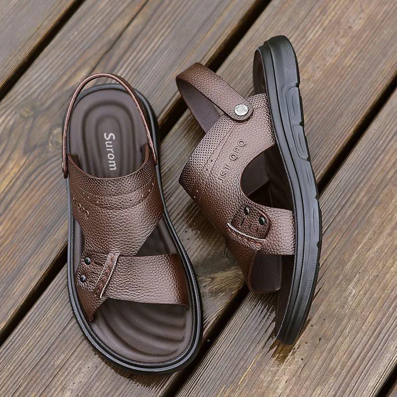 Sonno Beach Sandals Men Black/Brown-7