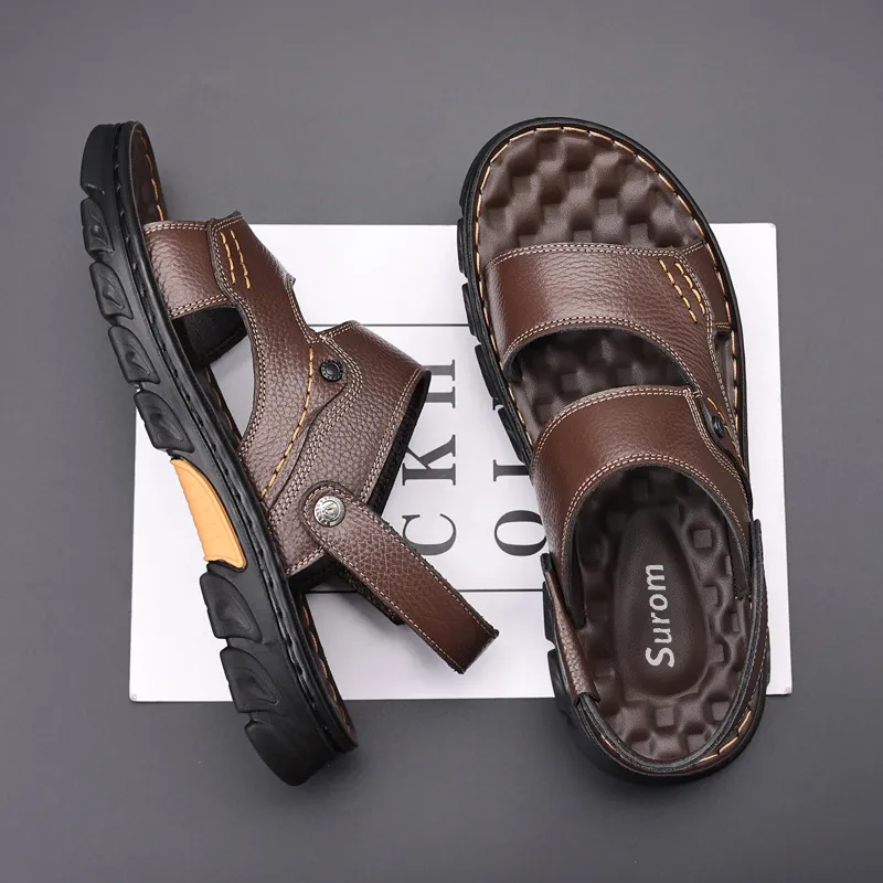 Sonno Beach Sandals Men Black/Brown-11