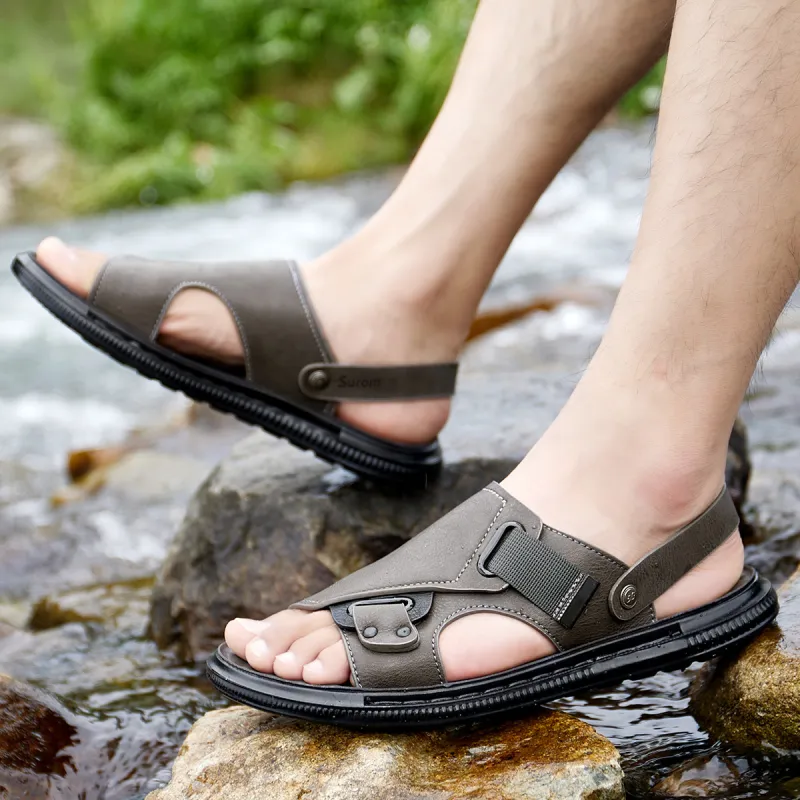Sonno Beach Sandals Men Black/Gray-8