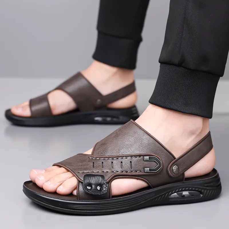 Sonno Beach Sandals Men Black/Brown-8