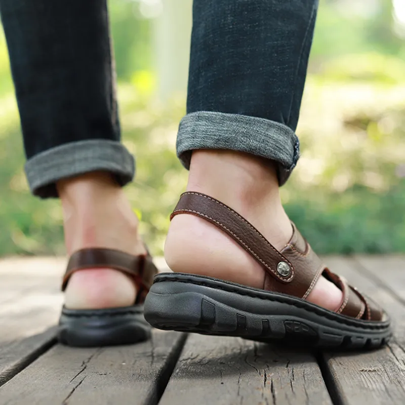 Sonno Beach Sandals Men's Dark Brown-4