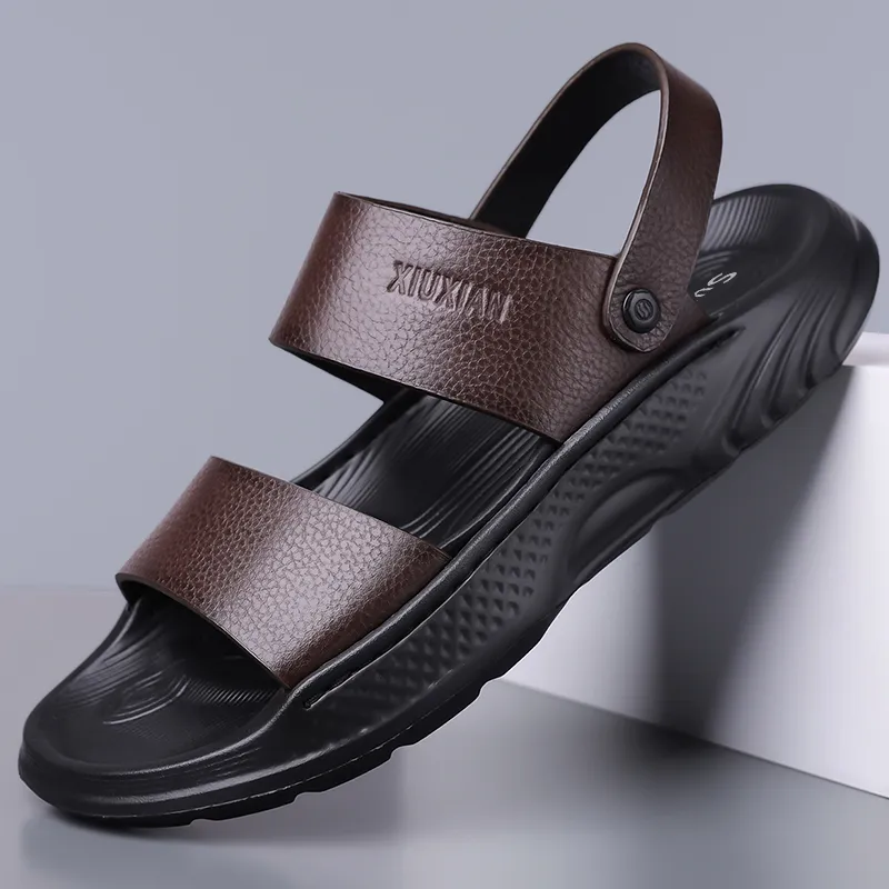 Sonno Beach Sandals Men Black/Brown-10