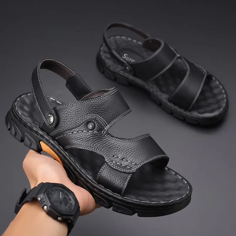 Sonno Beach Sandals Men Black/Brown-1