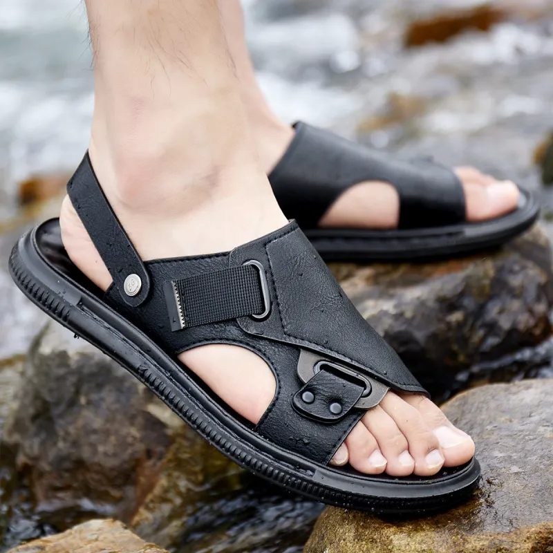 Sonno Beach Sandals Men Black/Gray-1