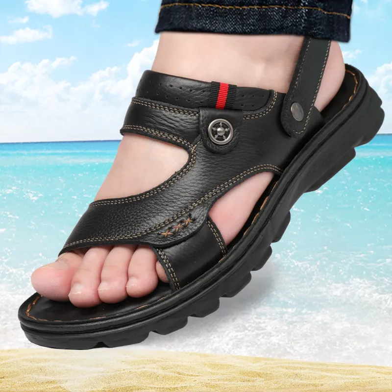 Sonno Beach Sandals Men Brown/Black-13