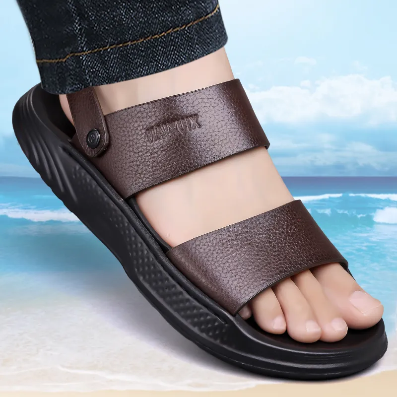 Sonno Beach Sandals Men Black/Brown-11