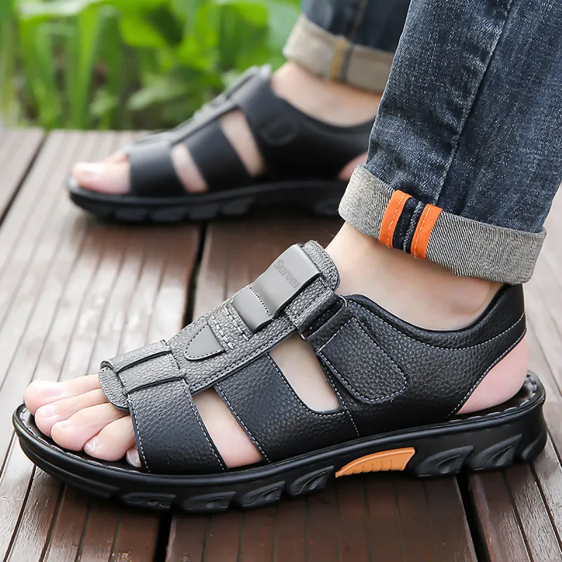 Sonno Beach Sandals Men Brown, Black-10