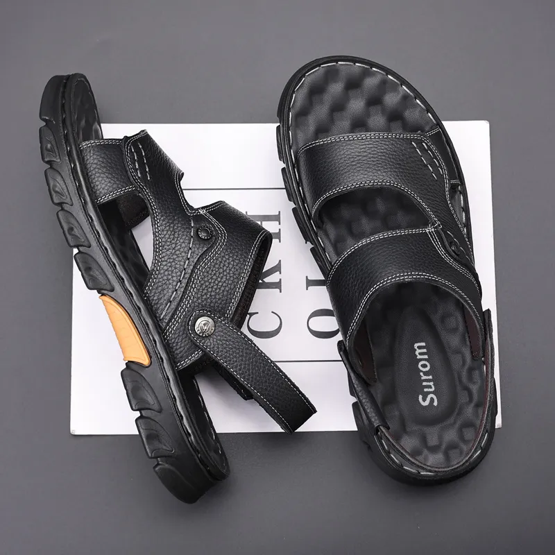 Sonno Beach Sandals Men Black/Brown-2