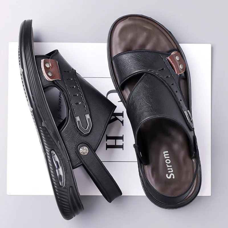 Sonno Beach Sandals Men Black/Brown-2