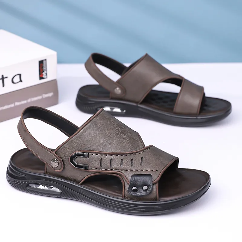 Sonno Beach Sandals Men Black/Brown-6