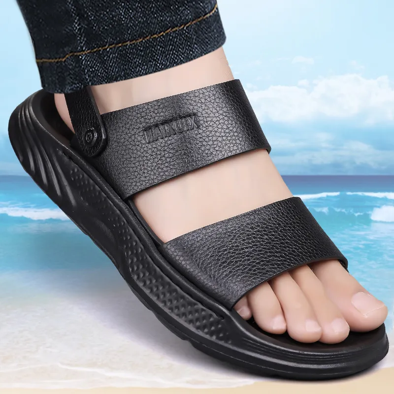Sonno Beach Sandals Men Black/Brown-5