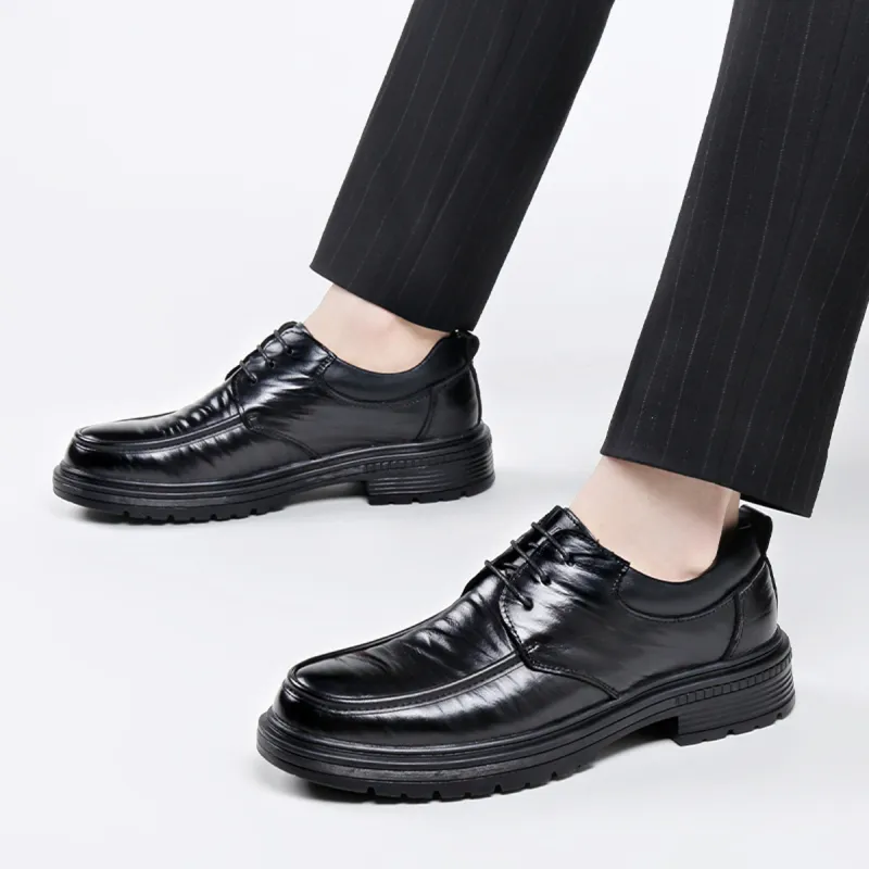 Sonno Dress Shoes Men Low Top Black/Brown-5