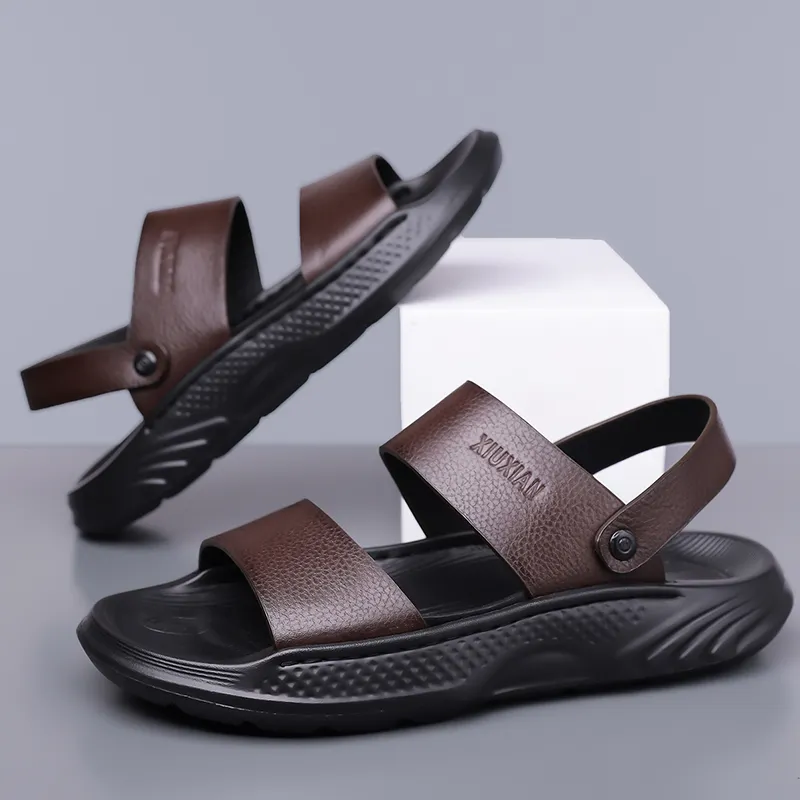 Sonno Beach Sandals Men Black/Brown-9