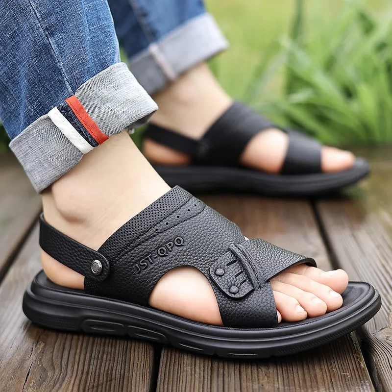 Sonno Beach Sandals Men Black/Brown-4