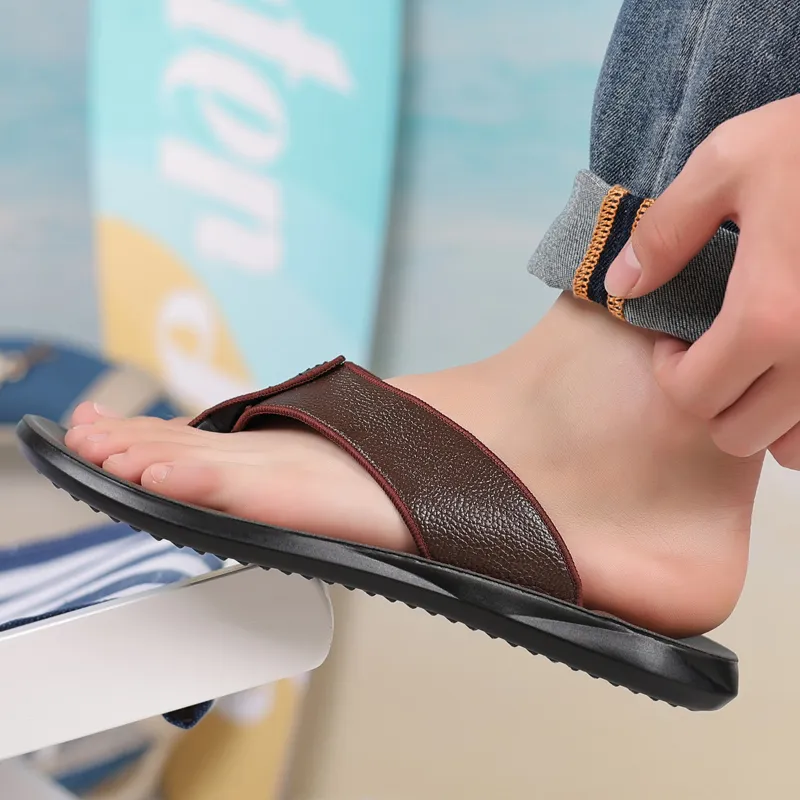 Sonno Abrasion Resistant Slip Resistant Quick Dry Flip Flops Men's-4