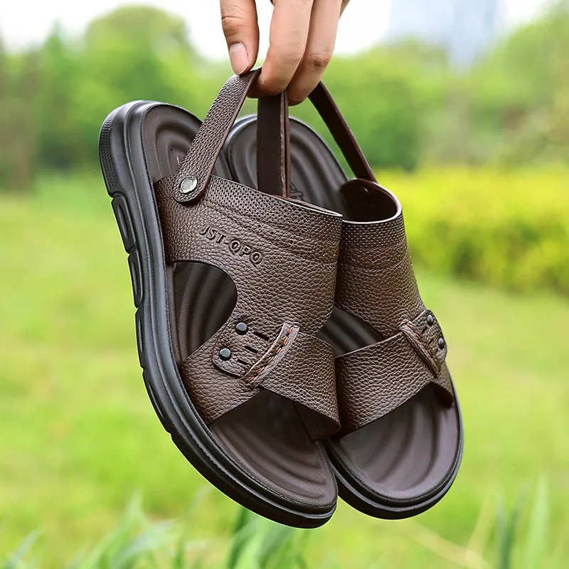 Sonno Beach Sandals Men Black/Brown-8
