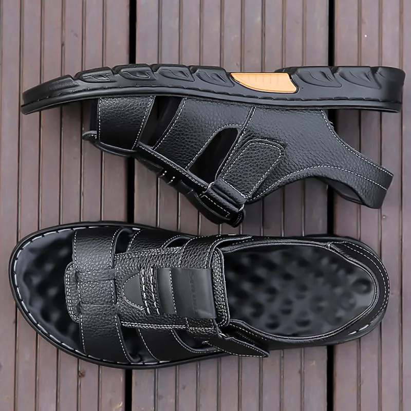 Sonno Beach Sandals Men Brown, Black-12