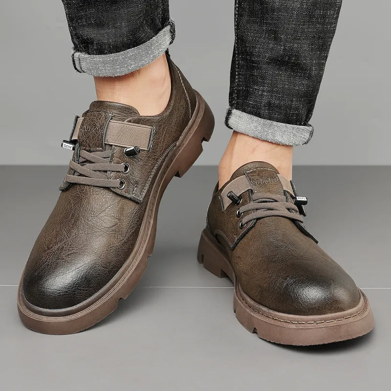 Sonno Men's Casual Shoes Men Low Top Black/Brown-7