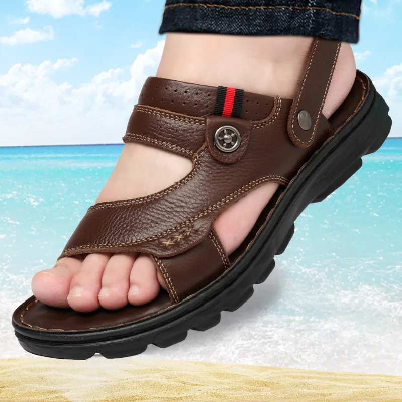 Sonno Beach Sandals Men Brown/Black-5