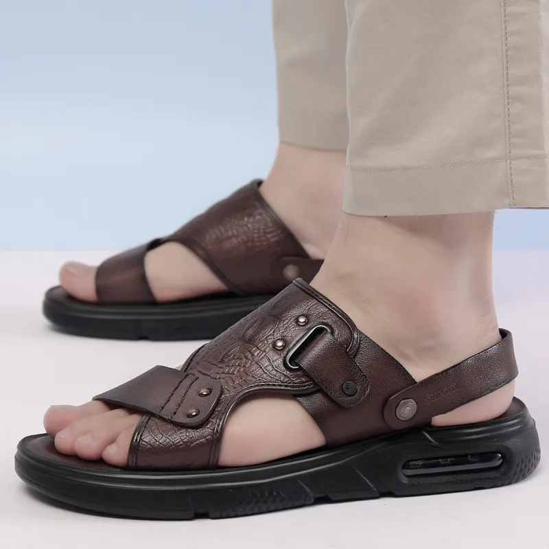 Sonno Beach Sandals Men Brown/Black-3