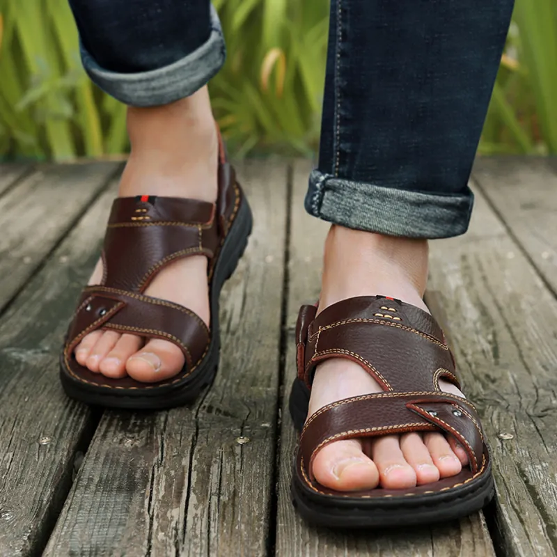 Sonno Beach Sandals Men's Dark Brown-5