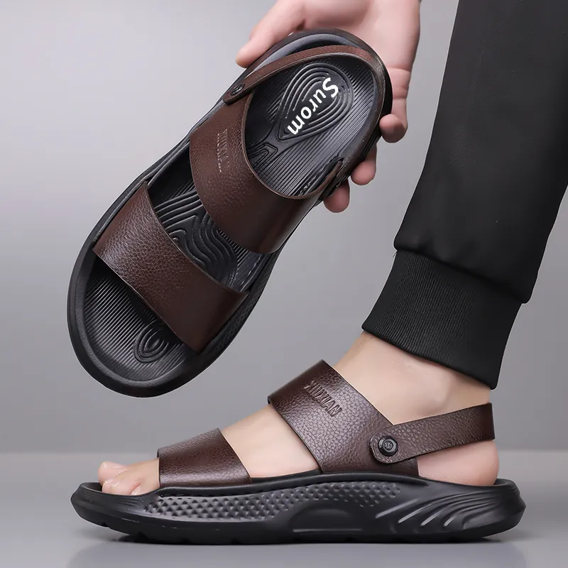 Sonno Beach Sandals Men Black/Brown-7