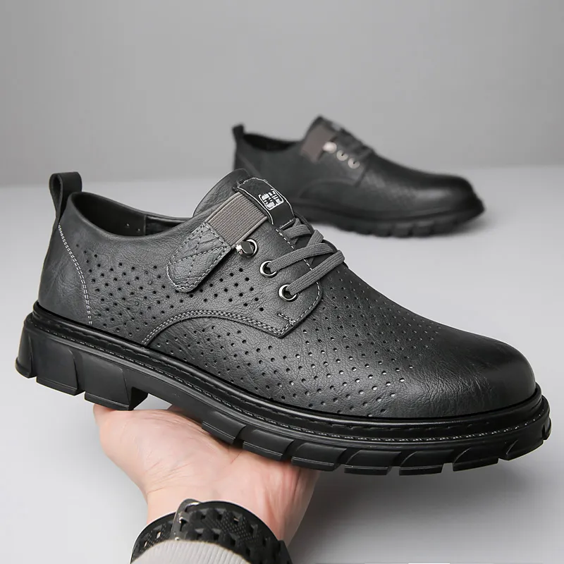 Sonno Men's Casual Shoes Men Low Top Black/Brown-4
