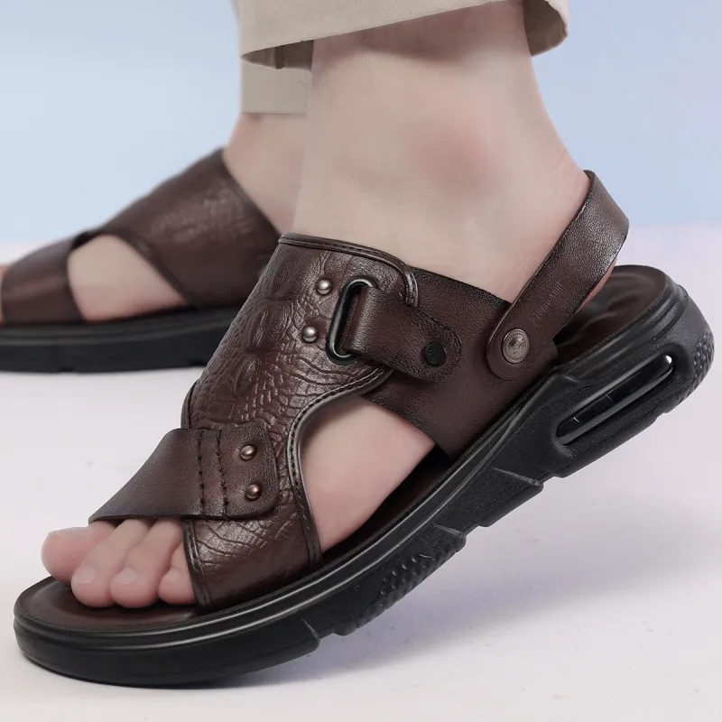 Sonno Beach Sandals Men Brown/Black-1