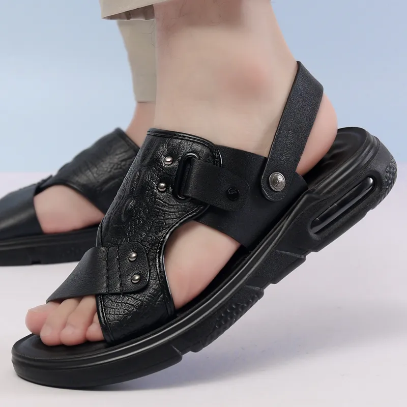 Sonno Beach Sandals Men Brown/Black-5