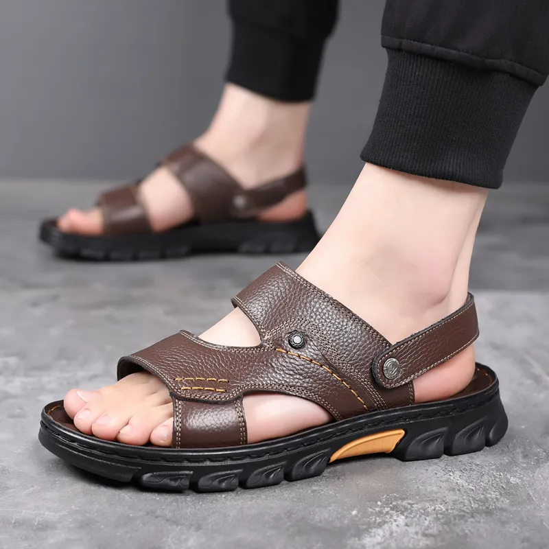 Sonno Beach Sandals Men Black/Brown-7