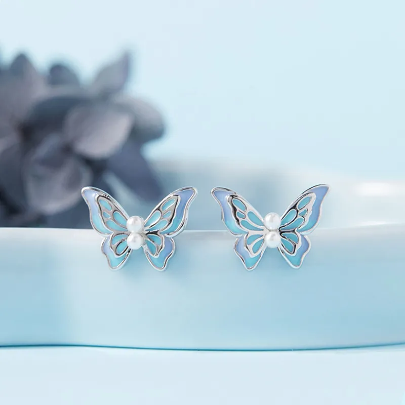 Suddenly Lucky 925 Sterling Silver Stud Earrings Women's-5