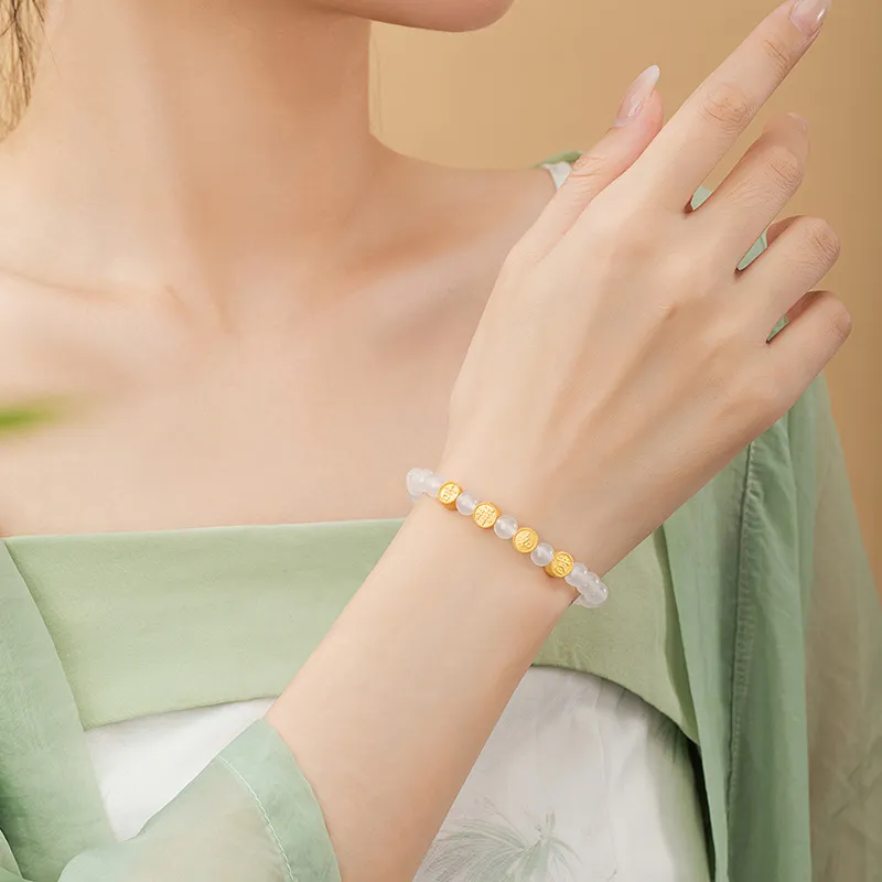 Suddenly Lucky Chalcedony Bracelets Women's-8